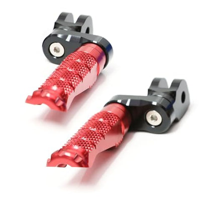 MCMOTOPARTS R-FIGHT Green Front Footpegs 25mm Lowering Foot Pegs Compatible with ER-6F 2006-2008 06 07 08 - color: Green, size: 1 inch Extension (25mm)