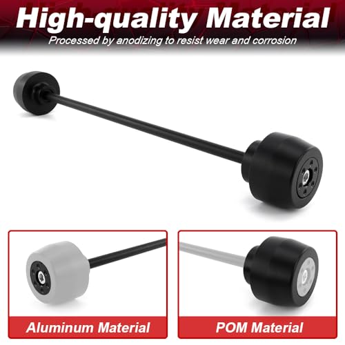 Xitomer Rear Axle Sliders Fit for Street Triple 765 R/RS, Street Triple S / 660S motorcycle Front Fork Wheel Frame Sliders Crash Protector (Rear) - style: Rear