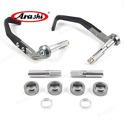 Arashi 7/8" 22mm Universal Motorcycle Handlebar Brake Clutch Lever Protector Hand Guards Handguards for CBR600RR CBR1000RR S1000RR YZF R1 R3 R6 R7 MT09 Ninja 250R 300 400 GSXR 1000 600 750 1300 Gray