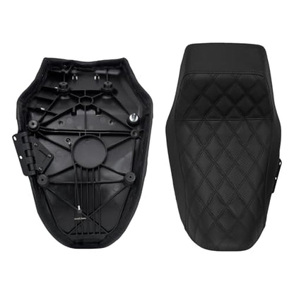 Motorcycle Driver Passenger Seat Two-up Seat Fit For Harley Nightster RH975 Nighster Special RH975S 2022-up (Black Stitching) - color: Black Stitching