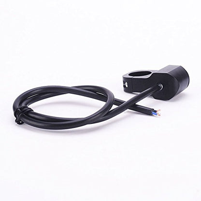 12V Motorcycle Handlebar Turn Signal Switch CNC Aluminum with Indicator Light for 1" 25mm Diameter Handlebar (for Fog Lamp Headlight Electrical System) Interrupteur Moto