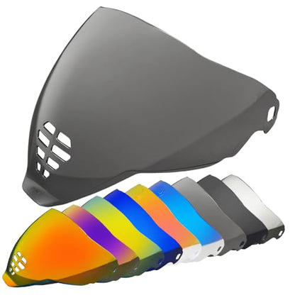 YMTSGEA Airflite Helmet Visor Replacement for IC-06. Helmet Shield Compatible with Airflite IC-06 (Light Black) - color: Light Black