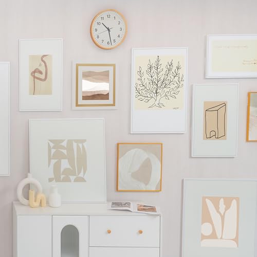 Hefty Picture Hanging Kit - 16 Medium Pairs, Holds Up to 12 Lbs | Picture Hangers & Kit for Home Decor - Picture Hanging Hardware for Superior Adhesion on Frames, No Nails