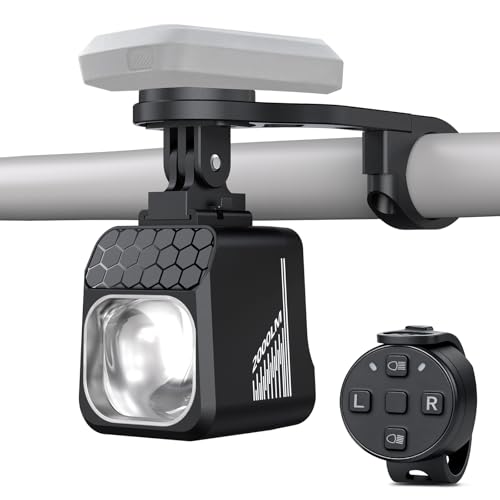 2000 Lumens Bike Headlight, Compatible with Garmin/Bryton, High & Low Beam Anti-Glare Bicycle Front Light, USB-C Rechargeable, Waterproof for Night Riding and Urban Cycling