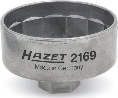 Hazet 2169 Oil Filter Socket - 14-Flute, 74.4mm