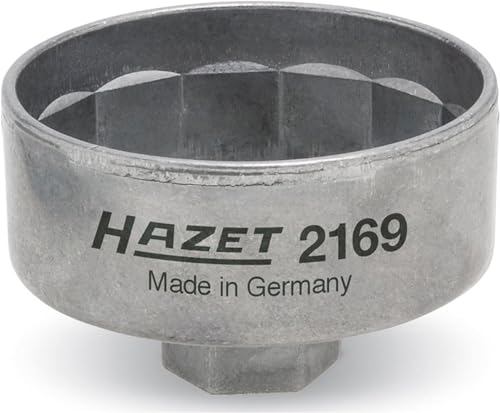 Hazet 2169 Oil Filter Socket - 14-Flute, 74.4mm