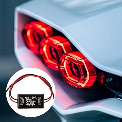 Flashing Strobe Blinking Controller Flasher Module, 2 Pcs Led Flasher Module,Gs-100a Spotlight Controller, Suitable For Most Cars, Trucks, Suvs, Motorcycles Tail Light Safety Alert Controller