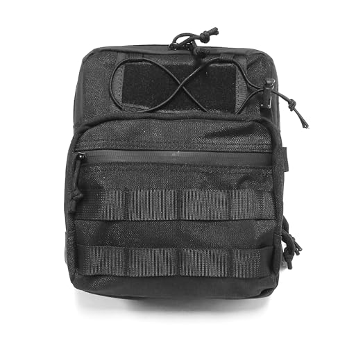 MZS Motorcycle Handlebar Bag, 6.5L Motorcycle Sissy Bar Bag Tool Pouch Saddle Bag, Universal Front Fork Storage Accessory Handle Molle Side Bags fit Cruiser Street Adventure Dirt Bikes Ebike Scooter - size: 6.5L