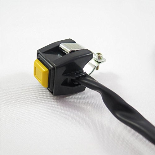 SEMT- Universal Yellow 7/8" Handlebar Starter/Kill Cut Off Stop Switch Push Button Compatible With Motorcycles ATVs Scooters Snowmobiles [B074MJSBH8]