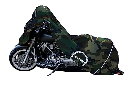 Heavy Duty Motorcycle Cover - Motorcycle Covers Waterproof Outdoor Storage - Dirt Bike Covers (Camouflage, Large) - color: Camouflage, size: Large