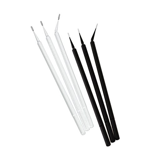 BeeSure BE501T Micro-Applicators, Cylinder Tip, Disposable, Black & White (Pack of 400) - style: Cylinder Tip