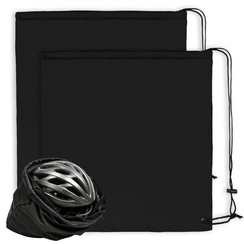 4 Pcs Motorcycle Welding Helmet Bag with Drawstring Locking, Large Lightweight Storage Bag for Motorcycle Riding, Welding Work and Travel