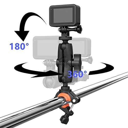Handlebar/Seatpost/Pole Mount for Insta360 ACE Pro One X4 X3, X2, X, One R, RS, GO 2, GoPro, Bike Motorcycle Holder Head Super Clamp Mount Accessories