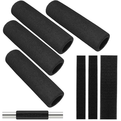 16Pcs Handle Grips Set with Hook Surface and Hairline Backing Strips, Shock Absorption Foam Handle Covers, Comfort Buffer Tube Cover, Bike Grips Wrap for Strollers Home Fitness Equipment