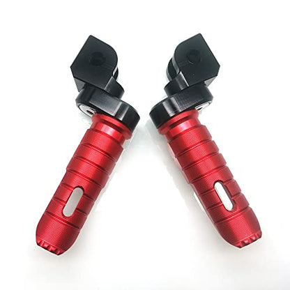 MZS Motorcycle Foot Pegs, Double Adjustable Front Rider Footpegs Footrest Rest Pedal Red Compatible with GSXR 600 750 1000 GSX250R GSXS750 GSXS1000 GSXS1000F GSF1250 GSX650 SV650 SV1000 DL650 DL1000 - size: GSXR 600 750 1000 / GSXS750 1000 / SV650 / DL650