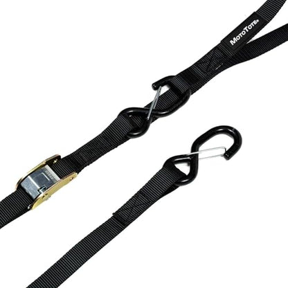 MotoTote SafeLoop Cam Buckle Tie Downs (2,160 lbs. Breaking Load Limit) - Innovative, Locking Straps for Motorcycles & Electric Bikes