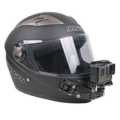 Motorcycle Helmet Chin Mount Kit Compatible with GoPro 13/12/11/10/9, DJI Action 6/5 Pro/4/3, AKASO and More Action Cameras - style: Motorcycle Helmet Chin Mount