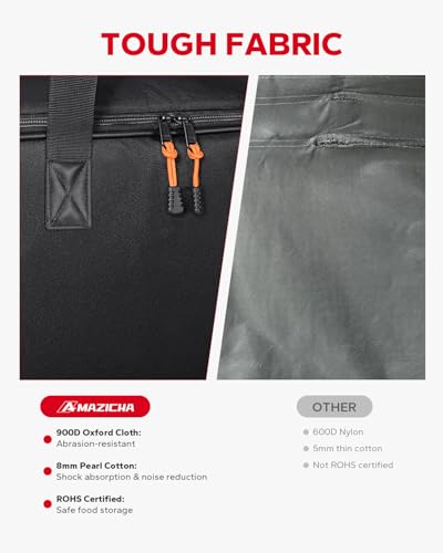 Amazicha Saddlebag Liner Bags 2 Pcs Hard Saddle Bags Insert Storage Bag 900D Oxford Motorcycle Saddlebag Organizer Fit for Harley Touring Road Glide Street Glide Road King Electra Glide 1993-2025