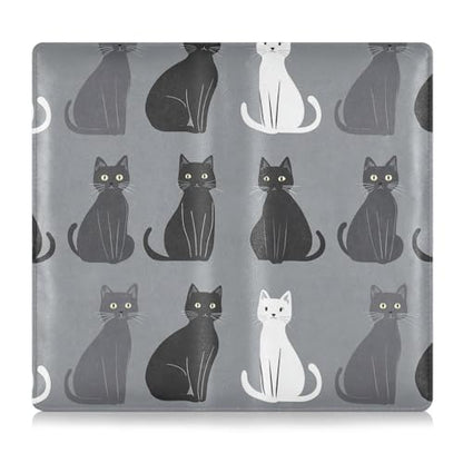 Art Cats Grey Black Pu Leather Car Registration & Insurance Card Holder Vehicle Glove Box Organizer for Driver Auto Owners Trailer Motorcycle Boat