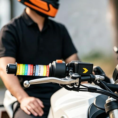 Anti-Slip Silicone Motorcycle Grips Covers - Waterproof,Wear-Resistant Grip Bands for Motorcycle & E-Bike Handlebar, Multi-Use for Fishing Rods and Hair Clippers(Set of 24)