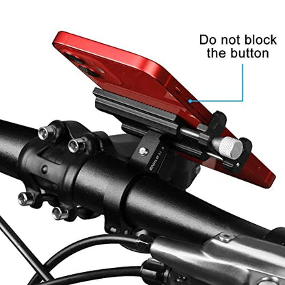 Aluminum Motorcycle Bike Bicycle Holder Mount Handlebar for Cell Phone GPS US (Red) - color: Red
