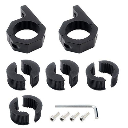 20MM-35MM Work Light Mounting Bracket Kit,Universal LED Light Bar Tube Clamp Mounting Bracket Fog Light Mounting Bull Bar Bumper Lamp Holder for Driving Light Spotlight Off-road Vehicles Car Truck - size: 20-35MM