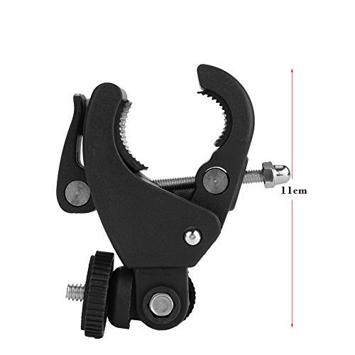 Handlebar Mount, Adjustable Bike Motorbike Mount Holder 1/4'' Screw Metal Handlebar Clip Mount Handlebar Clamp Bracket Holder Mount Cycle Handlebar Attachments for Action Camera/Gopro/DV