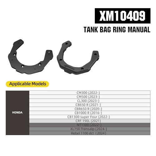 Rhinowalk Motorcycle Tank Bag Adapter Base with Strong Magnetic-XM10409 - color: Black409