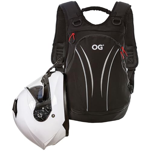 OG Original Roadrunner Motorcycle Backpack Waterproof Black Light Weight 20L, Motorbike Helmet Holder, Cycling, Antitheft, Laptop, Reflective - style: Roadrunner