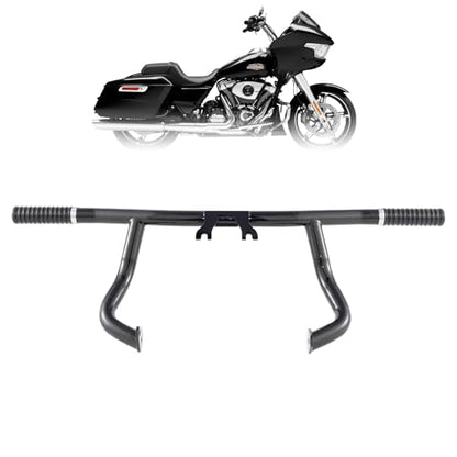 Kinglemc Flat-Out Crash Bar Engine Guard Highway Freeway Bar for Harley Davidson Road King Street Glide Road Glide Touring 2014-2025 (Gloss Black) - color: Gloss Black, size: 2014-2025 All Touring Models