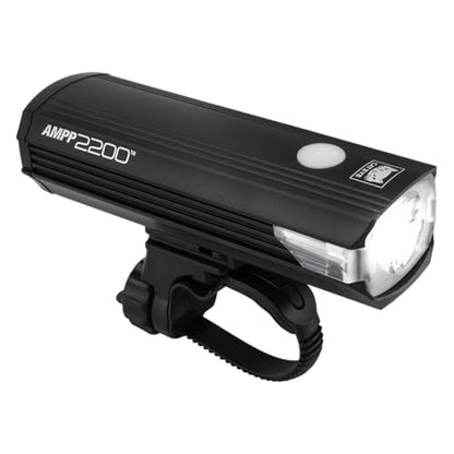 CATEYE AMPP USB Rechargeable Bike Light – High Visibility Super Bright OptiCube™ Headlight for Commuters, Road Cyclists & Mountain Bikers, Day & Night Riding Modes, IPX4 Waterproof, Tough & Durable - style: Ampp2200
