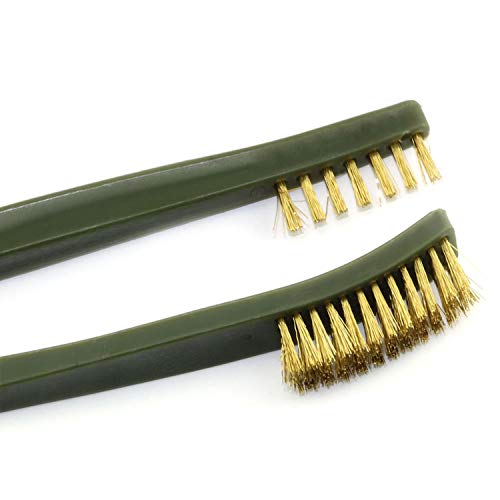 6-Pack Double-Ended Cleaning Brushes (2 Stainless Steel + 2 Brass + 2 Nylon)