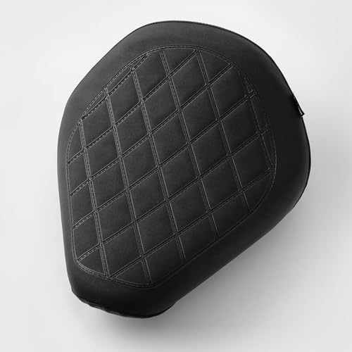 Touring Soft Leather Front Driver Seat Cushion Pad Rear Passenger Pillion fit for Ho-nda Rebel CMX 300 500 2017 2018 2019 2020 2021 2022 2023 (Front driver seat-black) (MD-222-223-JP) - color: Front driver seat-black