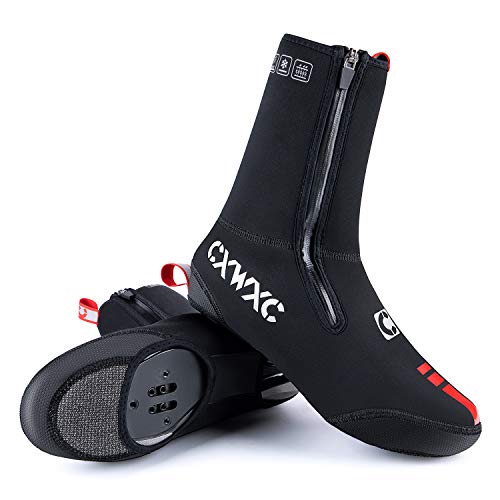 CXWXC Cycling Shoe Covers Neoprene Waterproof,Winter Thermal Warm Full Bicycle Overshoes for Men Women,Road Mountain Bike Booties - size: Medium, style: Road Shoe Covers