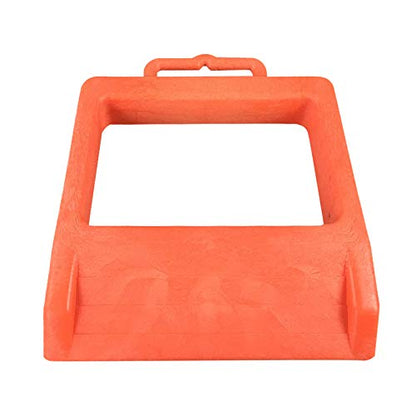 ROBLOCK Pallet Jack Chock Heavy Duty Wheel Chock, Pallet Jack Stopper for Truck 14.2" Length x 11.2" Width x 2" Height (1 Pack, Orange) - color: Orange(1 Pack)