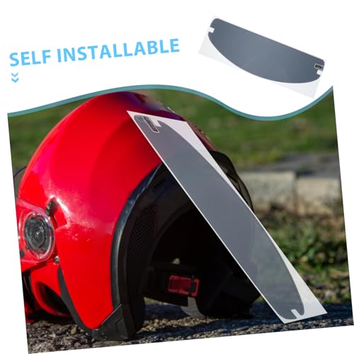 PRETYZOOM Motorcycle Accessories Anti-fog Visor Film Clear Rain Resistant Sun Visor Strip for Comfortable Riding