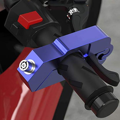 BAIONE Motorcycle Grip Lock Handlebar Throttle Security Lock Anti-Theft Scooters fit for ATV Motorcycles Dirt Street Bike (Green) - color: Green
