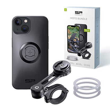 SP CONNECT Moto Bundle II | SPC+ | Compatible with iPhone 14/13 | Motorcycle Phone Mount | Holder for Harley Davidson & More | Phone Mount for Motorcycle Handlebars | Cell Phone Holder - style: für iPhone 14/13