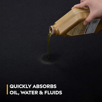 Spill Ready 4' x 100' Adhesive Absorbent Floor Mat Roll, Heavyweight Oil, Grease & Water Floor Mat | Garage Mats - Black - size: 4' x 100'