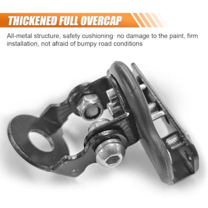2PCS LED Light Bar Mounting Brackets, Universal Hood Light Mounts, Adjustable Ditch Light Brackets, Work Light Mount Bracket Auxiliary Lighting Accessories for Off Road Truck Car