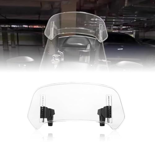 Motorcycle Windshield for Suzuki Burgman 200 2009-2023, Heightened Windshield Spoiler Clip Windshield Deflector Protector Adjustable Motorcycle Windshield Extension,B/280 - color: B/280