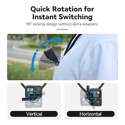 TELESIN Neck Mount Se 2.0 Combo Set, Magnetic Phone Holder for iPhone Android, Chest Strap Hand Free POV Video Phone Stand for iPhone 17 16 15 14 13 12 Samsung Android Action Cameras - style: Neck Mount Se 2.0+Magnetic Phone Holder