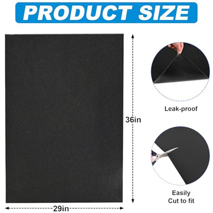 AAIN Oil Spill Mat (29" x 36"), Garage Floor Mat, Absorbent Oil Pad, Premium Maintenance Mat, Waterproof, Protect Garage Surface from Spill & Stain, Reusable, Washable, Durable, Black - style: 29 x 36