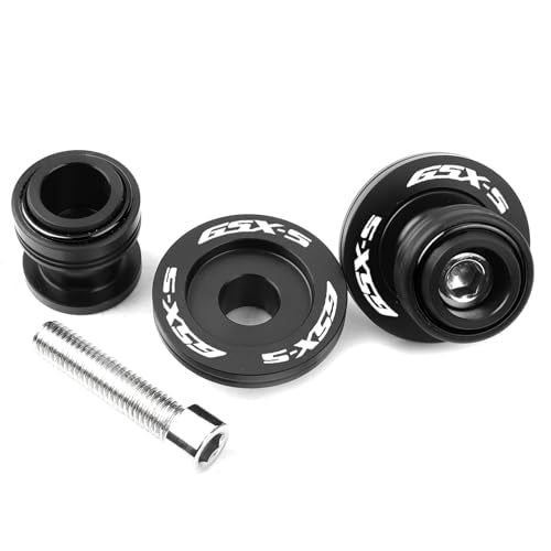 Compatible With GSXS 750 GSX S750 950 GSXS 1000 GT 1000GX 1000F GSX8S 2025 GSX-S 750 CNC M8 Motorcycle Swingarm Spool Sliders Stand Screws (Black) - color: Black
