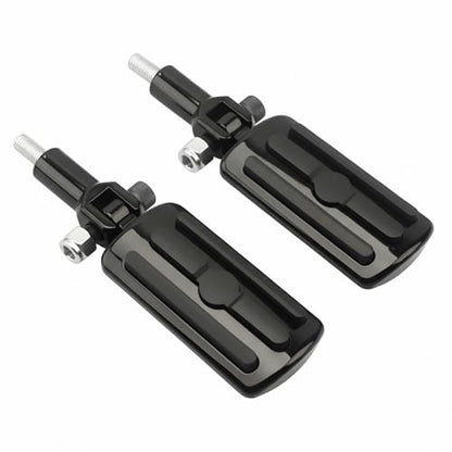 Passenger Footpeg Mounting Kit with Pegs Compatible with Harley Softail FXST FLSTC FLSTF FXSTD FLSTS FLSTN 2000-2006 Replaces OEM 50942-00 - Black