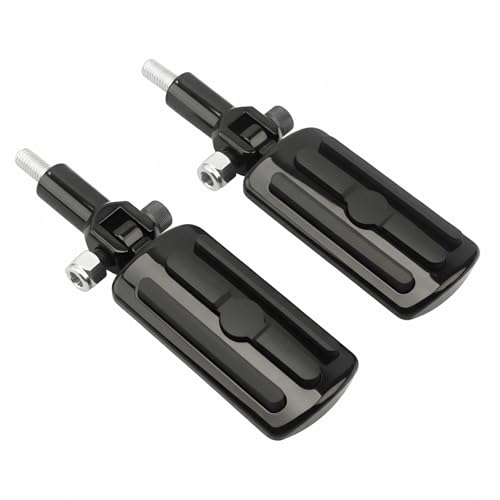 Passenger Footpeg Mounting Kit with Pegs Compatible with Harley Softail FXST FLSTC FLSTF FXSTD FLSTS FLSTN 2000-2006 Replaces OEM 50942-00 - Black