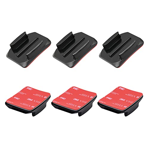 Haoyou Curved Adhesive Helmet Mount Compatible with Gopro Hero 13,12,11,10, 9, 8, 7, 6, 5, 4, 3+, 3 Cameras (6pcs)