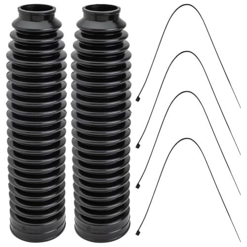 Tusk Motorcycle Rubber Fork Boot Covers (250mm Length x 32mm Top x 60mm Bottom) - size: 250mm Length x 32mm Top x 60mm Bottom