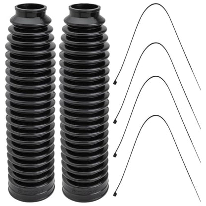 Tusk Motorcycle Rubber Fork Boot Covers (250mm Length x 32mm Top x 60mm Bottom) - size: 250mm Length x 32mm Top x 60mm Bottom