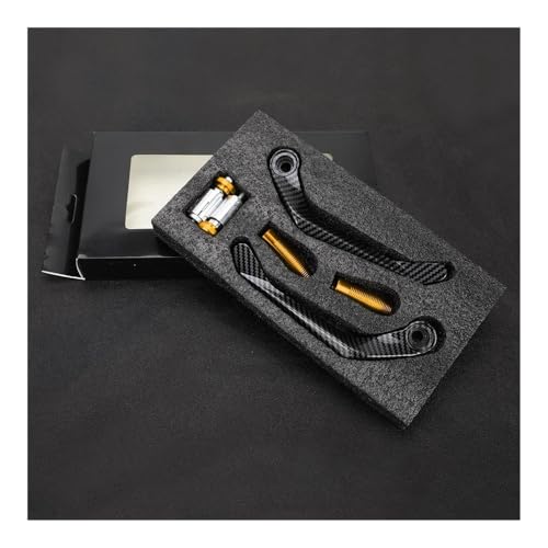 Clutch Lever Guards for GSX-R GSXR 1000 GSXR1000 2001-2024 Motorcycle Aluminum Handlebar Brake Clutch Lever Hand Guard Protector Handguard - color: Yellow No Logo